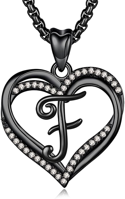 INFUSEU Unique Initial Necklaces for Women Girls Small Heart Letter Jewelry, Meaningful Personalized Gifts