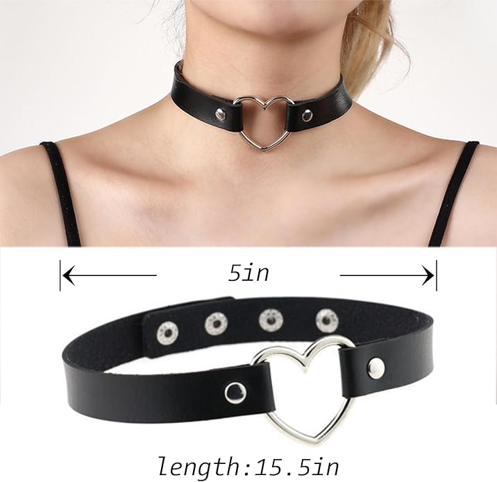 4 Pcs Choker Necklace For Women Black Adjustable Layered Velvet Leather Lace Collar Necklace Goth Jewelry Gifts