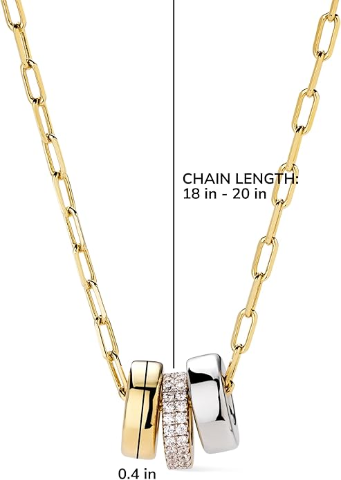 Ana Luisa Pendant Necklaces for Women - 14K Gold Plated and Silver Rhodium Necklace - Pearl, Heart, Circle, Moonstone, Gemstone, Knot Charm Styles - Hypoallergenic, Dainty, Trendy Layering Necklaces