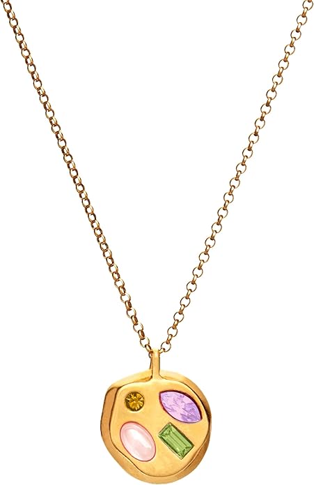 Birthdate 14k Gold Necklace for Women - 16-20in Adjustable 14 Karat Gold Chain with Lobster Clasp - Cadenas de Oro 14k Puro Para Mujer, Ladies Jewelry Birthstone