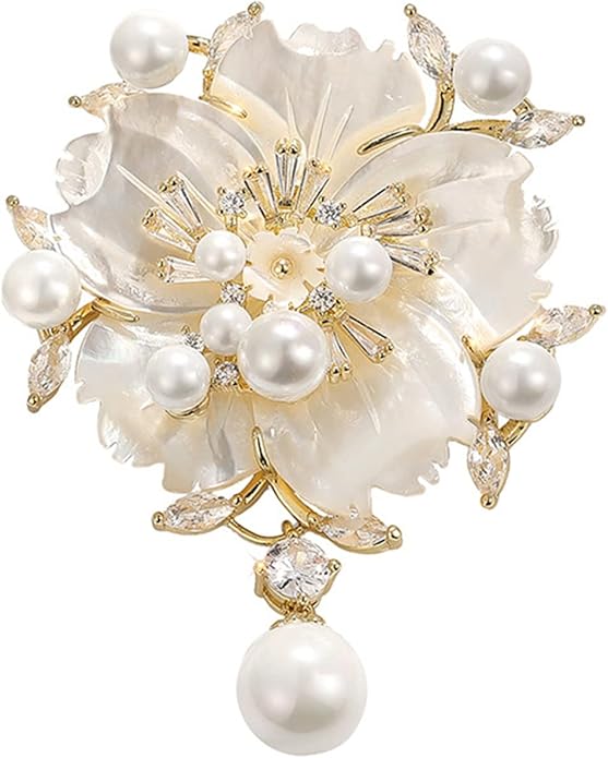 AILONMEI Brooch Pins For Women Fashion, Flower Brooches Jewelry For Women Floral Series Brooches And Pins Designer Lady's Costume