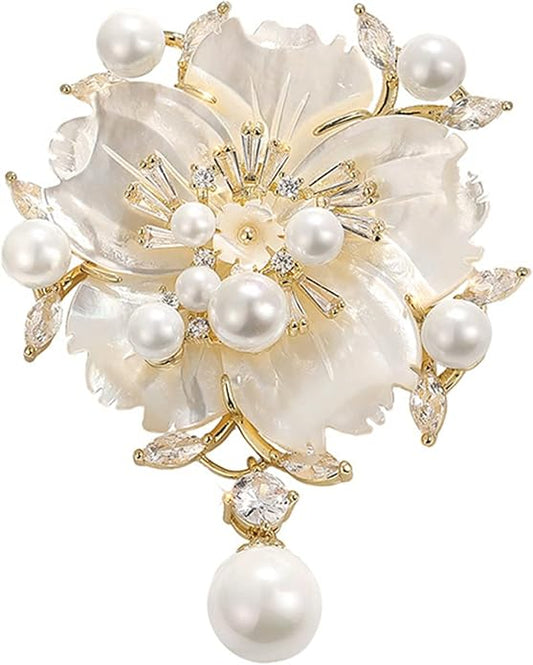 AILONMEI Brooch Pins For Women Fashion, Flower Brooches Jewelry For Women Floral Series Brooches And Pins Designer Lady's Costume