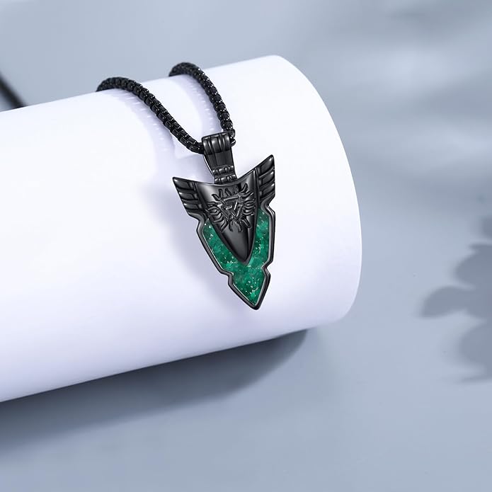 KoyeKei Viking Necklace for Men 925 Sterling Silver Viking Norse Pagan Jewelry Gifts for Women