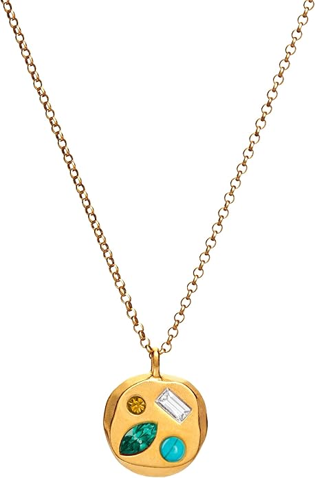 Birthdate 14k Gold Necklace for Women - 16-20in Adjustable 14 Karat Gold Chain with Lobster Clasp - Cadenas de Oro 14k Puro Para Mujer, Ladies Jewelry Birthstone