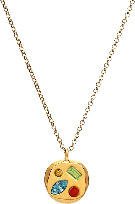 Birthdate 14k Gold Necklace for Women - 16-20in Adjustable 14 Karat Gold Chain with Lobster Clasp - Cadenas de Oro 14k Puro Para Mujer, Ladies Jewelry Birthstone