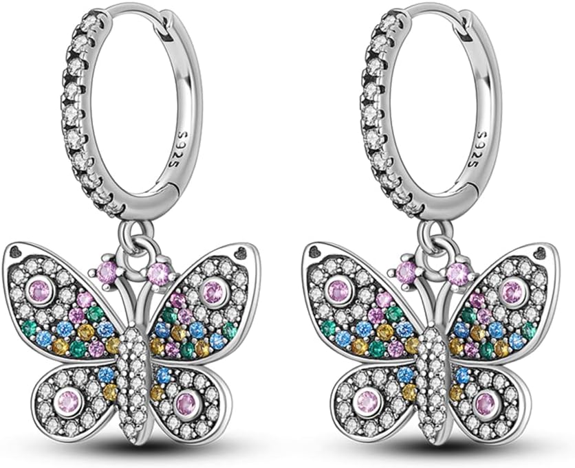 925 Sterling Silver Women Earrings, Sparkling Star and Moon Earrings, Various Hypoallergenic Earrings, Best Gift for Women