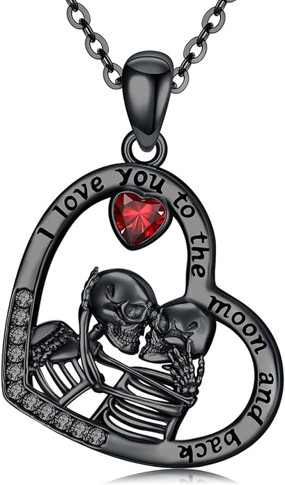 KoyeKei Sterling Silver Halloween Necklace Gothic Jewelry Gifts for Women Men