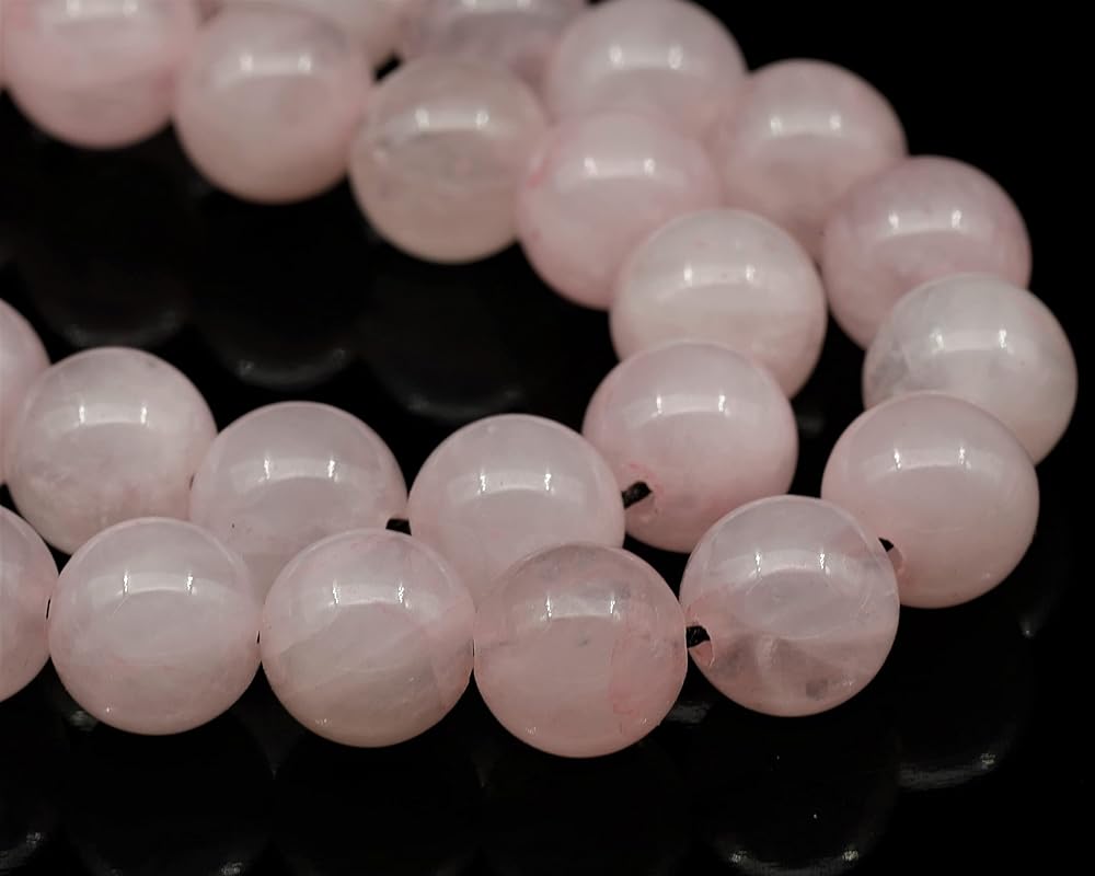 Natural Rose Quartz Beaded Choker, Genuine Pink Crystal Necklace, Fancy Gemstone Choker, 8mm Beads, Unique Fashion Jewelry, Healing Crystal Chakra Necklace, Durable Stone Necklace, Taurus Necklace
