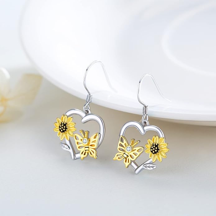 925 Sterling Silver Animals and Plants Dangle Drop Earrings for Women Hypoallergenic Gift for Women Mom Wife Her, Mother’s Day, Birthday, Anniversary