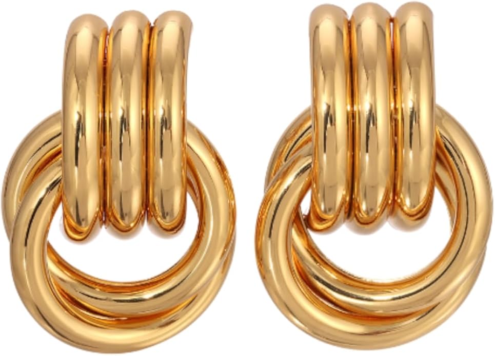 Mini Knot Earrings – Sculptural Twisted Design – Lightweight – By Heaven Mayhem
