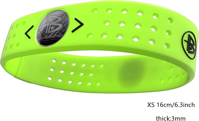 Power Balance The Original Genuine Performance Wristband, Silicone Rubber Wristbands Bracelets Sports Bracelet Wristband for Men Women, Power Bangles, Safe Waterproof Lightweight Durable