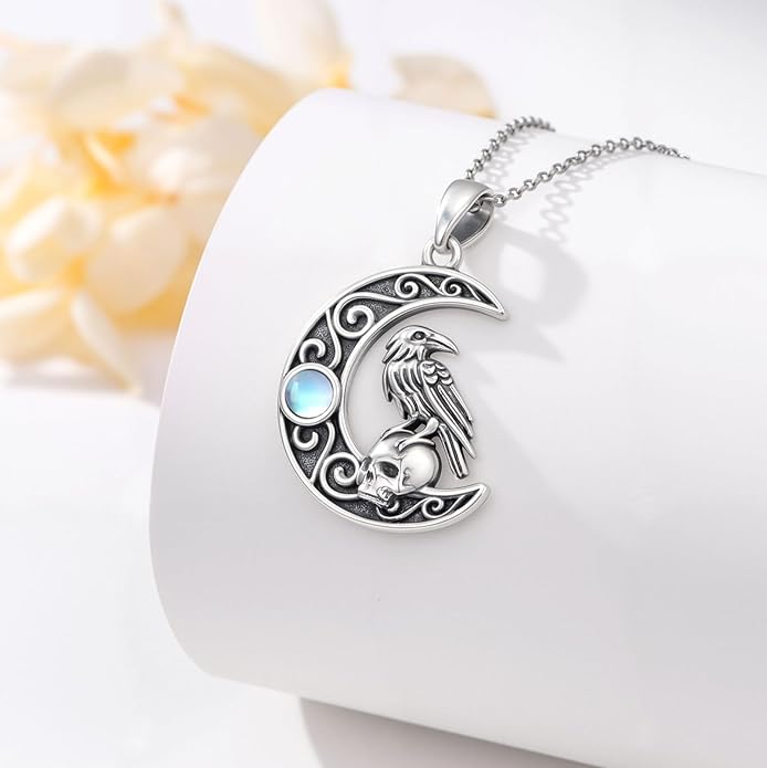 KoyeKei Sterling Silver Halloween Necklace Gothic Jewelry Gifts for Women Men