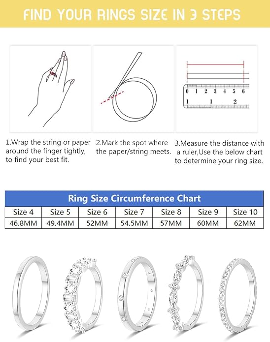 RLMOON Stackable Gold Rings for Women Non Tarnish Dainty 14K Gold/Silver Plated Stacking Thumb Rings Cubic Zirconia Eternity Wedding Band Rings Gold Jewelry Size 6-10
