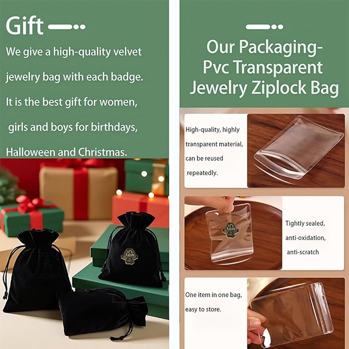 Ficsowy Coffin Enamel Brooch