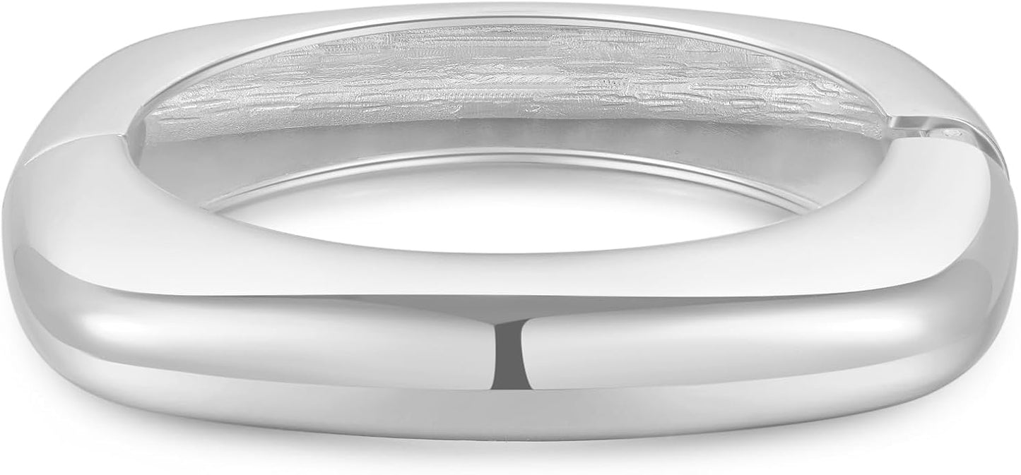 Bangle Bracelets for Women | 14K Gold Plated Trendy Wide Bracelets | Hinged Arm Cuff Bangles Chunky Bracelet for Women