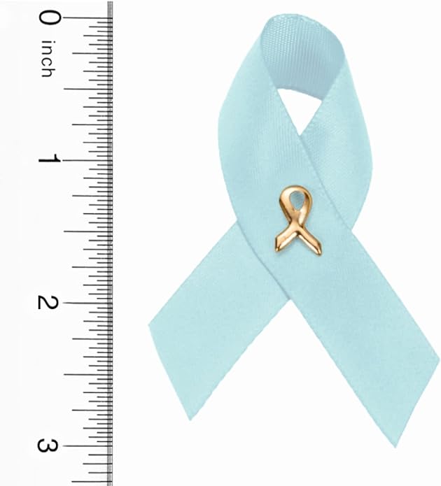 1/2/5/10/25/50/100pcs Satin Awareness Ribbon Pins (Pick your color), for Cancer & Disease Awareness, Bulk Quantities for Fundraising, Events, Gift Giving