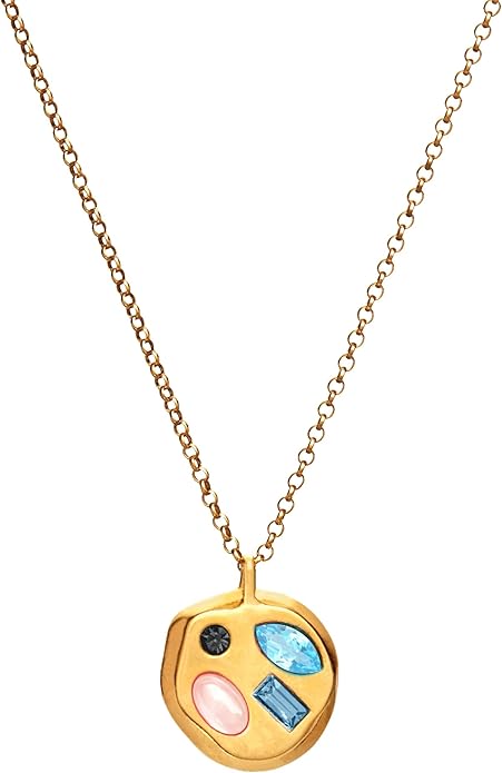Birthdate 14k Gold Necklace for Women - 16-20in Adjustable 14 Karat Gold Chain with Lobster Clasp - Cadenas de Oro 14k Puro Para Mujer, Ladies Jewelry Birthstone