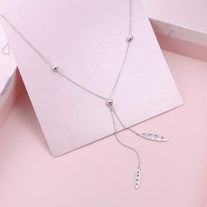 YinShan Layered Choker Necklace 925 Sterling Silver Star Moon Clavicle Jewelry Adjustable Lariat Necklaces for Women Girls Birthday Valentine's Day Gifts