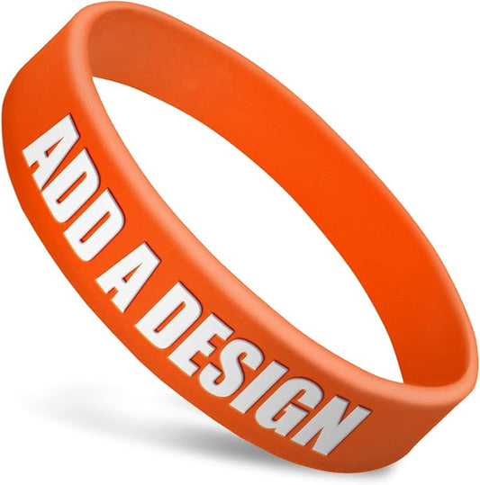 Wide Wristbands | Fully Customizable | Great For Events, Fundraisers & Promotions | 3/4" Wide | 100% Silicone | Available In Bulk