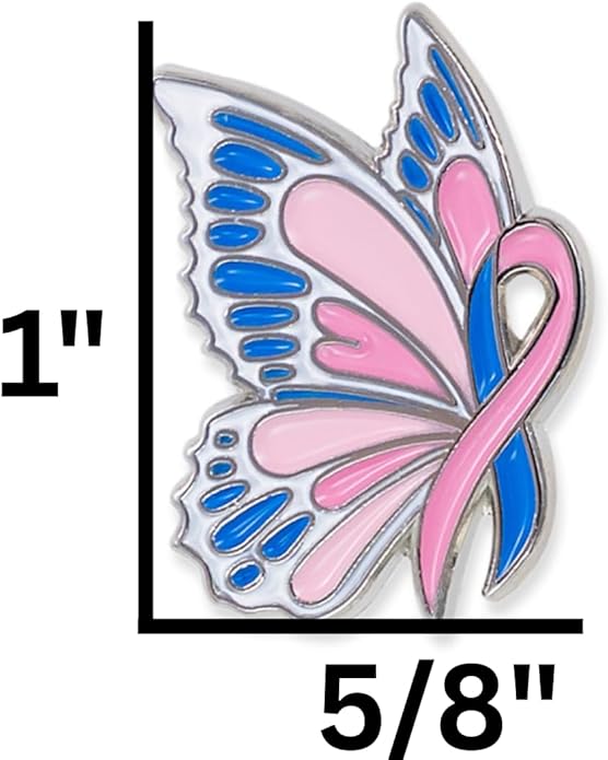 PinMarts Breast Cancer Ribbons and Breast Cancer Awareness Enamel Pins - Perfect Breast Cancer Gifts for Women, Events, Fundraisers, and Breast Cancer Awareness Decoration