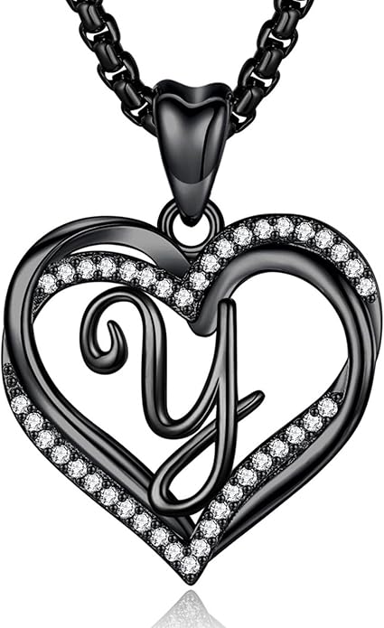 INFUSEU Unique Initial Necklaces for Women Girls Small Heart Letter Jewelry, Meaningful Personalized Gifts