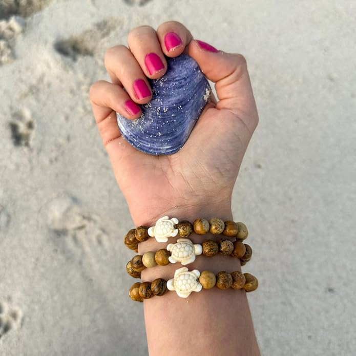 Fahlo Sea Turtle Tracking Bracelet, Elastic, supports the Sea Turtle Conservancy, one size fits most for Men and Women