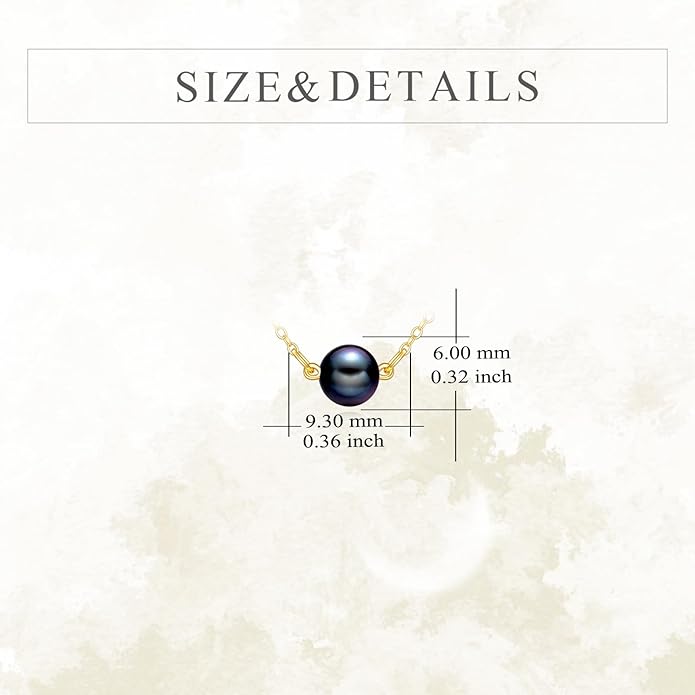 KECHO 14K Real Gold Freshwater Cultured Pearl Pendant Necklace 14K Solid Gold Jewelry Anniversary Birthday Gifts for Women