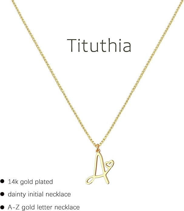 Initial Necklaces for Women Trendy, Dainty Silver Letter Necklace Cute Pendant Choker Name Necklace Personalized Costume Monogram Silver Jewelry Necklace for Women Valentines Gifts