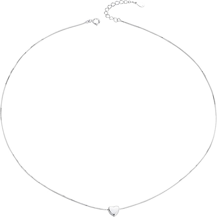 S925 Sterling Silver Choker Short Dainty Necklace for Women Jewelry
