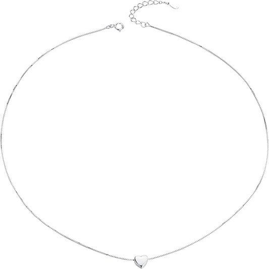 S925 Sterling Silver Choker Short Dainty Necklace for Women Jewelry