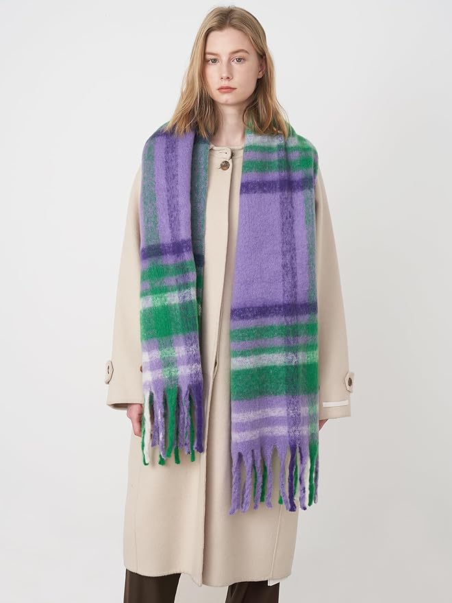Halemet Vintage Scarfs for Women Warm Shawls and Wraps for Evening Dresses Soft Poncho Coat Thick Cardigan Wrap Cozy 2026