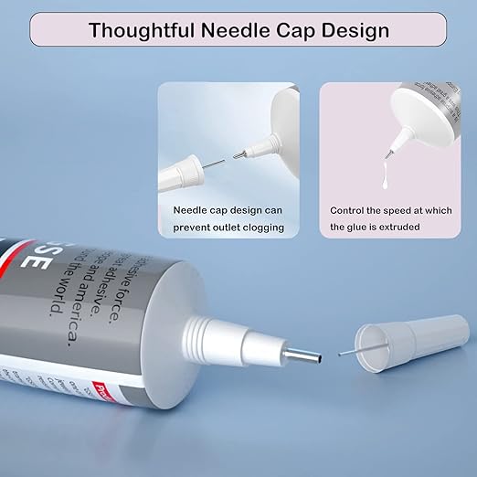 B7000 Jewelry Glue for Making, FITTDYHE 1PCS 50ML/1.69 fl oz Clear Adhesive for Rhinestone, Fabric, Multipurpose Super B-7000 for Phone Repair, Nail Art, Wood, Glass, Charms