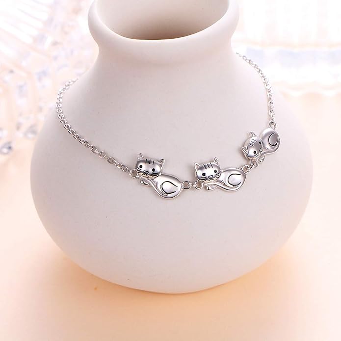 Anklet for Women S925 Sterling Silver Adjustable Foot Evil Eye Starfish Heart Bead Butterfly Celtic Knot Cross Multilayer Layered Ankle Bracelet Jewelry
