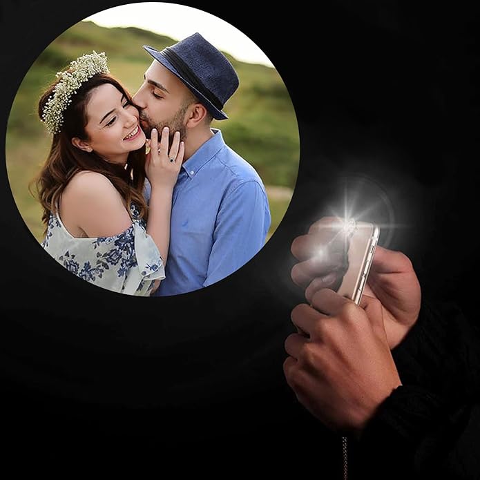 ROSI Personalized Bracelets with Picture Inside, Custom Projection Bracelets with Photos, Picture Bracelet Personalized Photo Gifts, Memorial Gifts for Women Mom Family Couple Girl