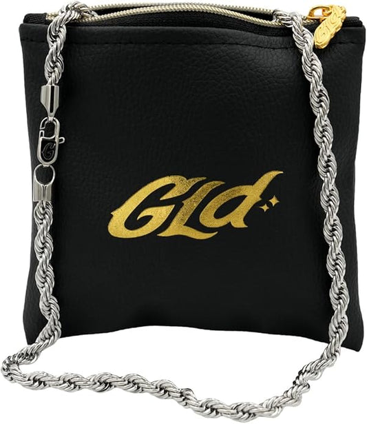 GLD Rope Chain - Gold-Plated Rope Chain with Exclusive Storage Travel Pouch - Snatch-Proof Clasp, Sweat-Proof and Fade-Resistant - Lifetime Quality, Designed in Miami