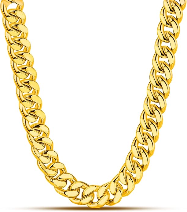 Dankadi Fashion 925 Sterling Silver Solid Miami Cuban Link Chain Necklace 8MM & 12MM- Curb Cuban Thick Big Link Choker For Men 20 "22" 24 "26" 28" Fine Jewelry
