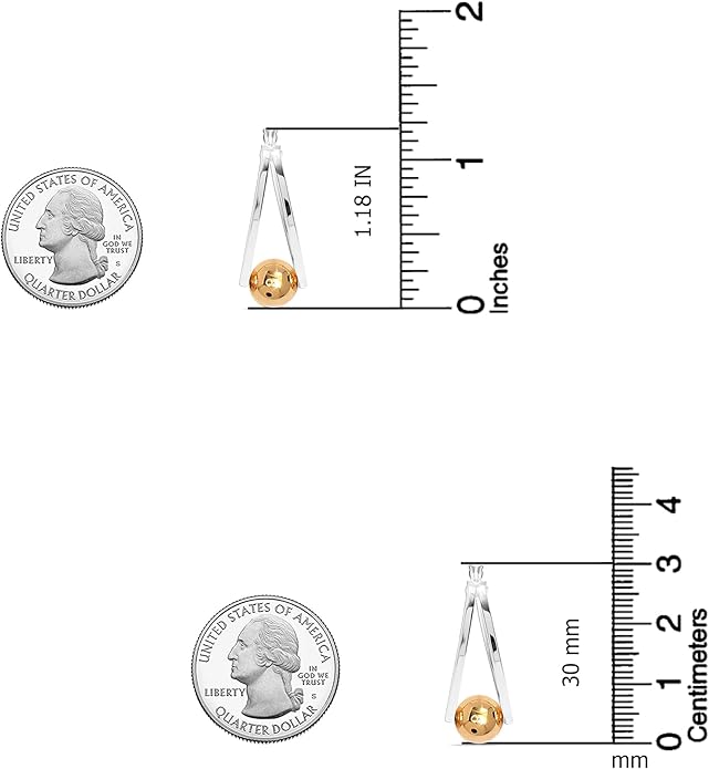 LeCalla 925 Sterling Silver Beaded Ball Hoop Earrings | Lightweight Sleeper Bead Ball Earring Hoops | Cape Style Hoop Earrings for Women