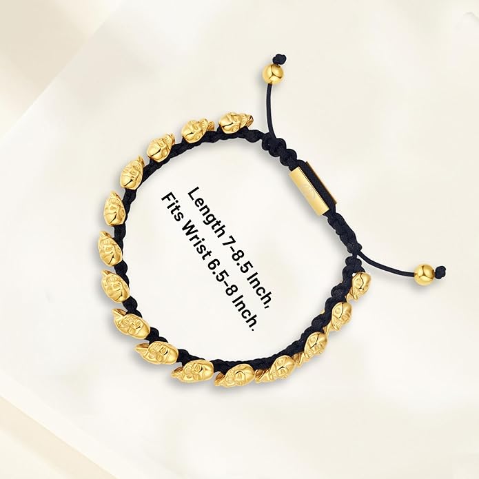 Gold-Plated Bracelets for Men 18K Gold Plated Franco Link Chain Stainless Steel Bracelet Adjustable Bracelet Mens Jewelry Birthday Gift