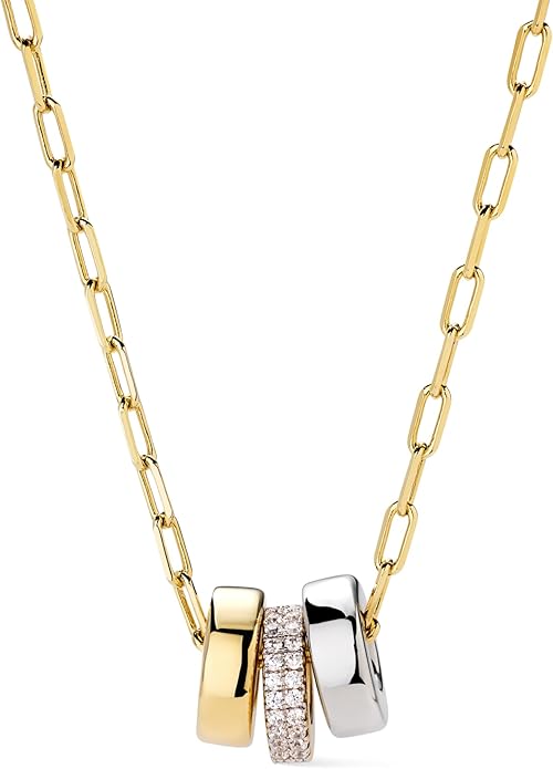 Ana Luisa Pendant Necklaces for Women - 14K Gold Plated and Silver Rhodium Necklace - Pearl, Heart, Circle, Moonstone, Gemstone, Knot Charm Styles - Hypoallergenic, Dainty, Trendy Layering Necklaces