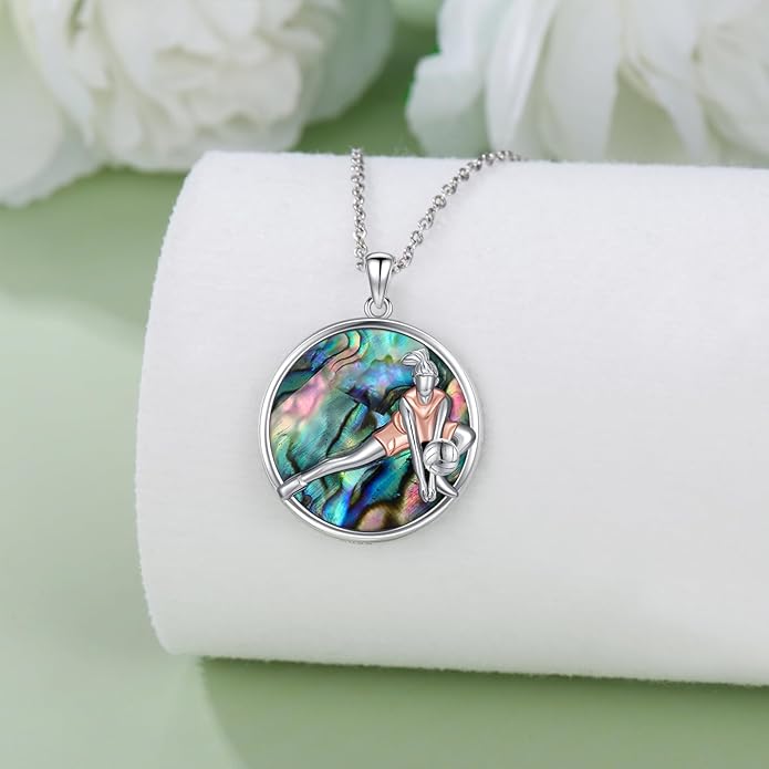 Soccer/Basketball/Gymnastics/Swimming/Ballet/Running/Golf/hockey Necklace 925 Sterling Silver Sport Jewelry Birthday Christmas Gifts for Women