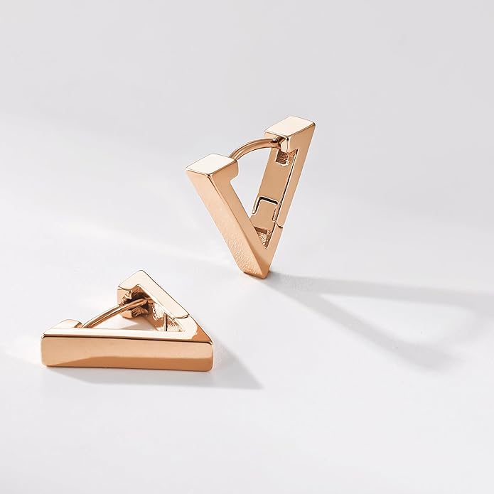 Gacimy Gold Huggie Hoop Earrings for Women 14k Gold Plated, Small Hoop Earrings for Women, 1/2 Inch Yellow Color Earrings for Women