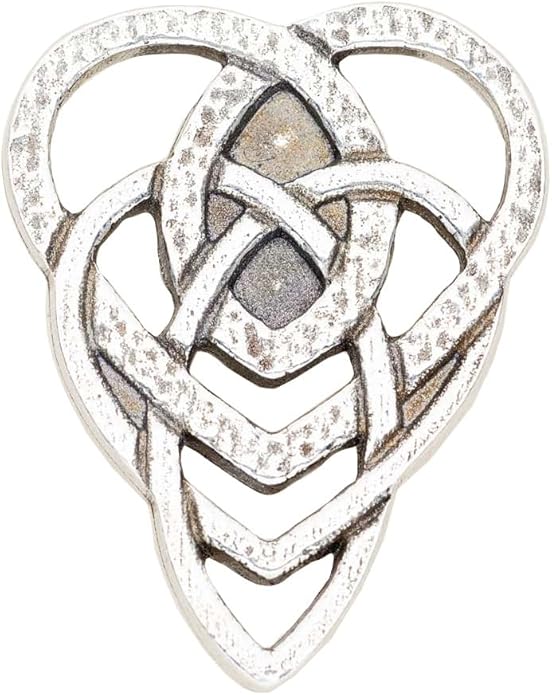 DANFORTH - Motherhood Knot Lapel Pin, Artisanal Pewter Celtic Brooch For Women, For Moms, Mothers-to-be & Grandmas, Measures ⅞” x ⅝” x 1/16”, Handcast in USA