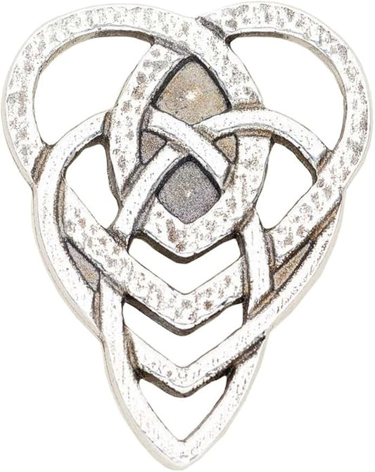 DANFORTH - Motherhood Knot Lapel Pin, Artisanal Pewter Celtic Brooch For Women, For Moms, Mothers-to-be & Grandmas, Measures ⅞” x ⅝” x 1/16”, Handcast in USA