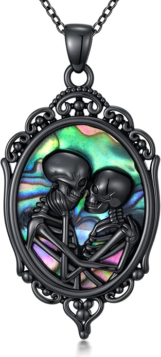 KoyeKei Sterling Silver Halloween Necklace Gothic Jewelry Gifts for Women Men