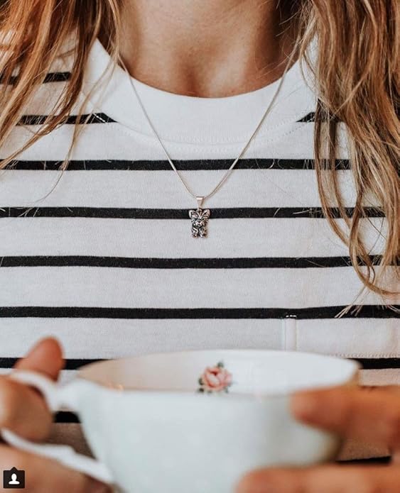 Sterling Silver Yorkie Pendant Gifts for Women - Yorkshire Terrier Gifts – Handcrafted in the USA