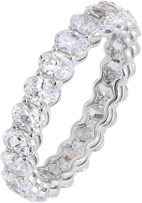 Amazon Essentials 14K Gold Plated Cubic Zirconia Stackable Statement Ring