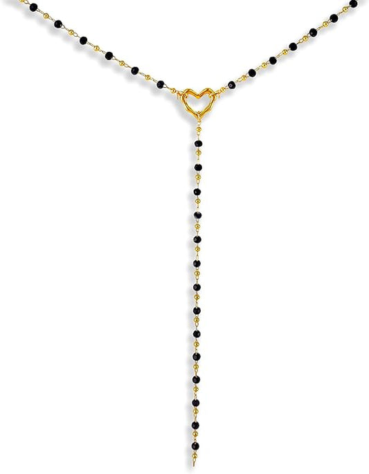 Irregular Y2k Long Y-shaped Necklace with Zircon Inlaid Sparkling Brick Tassel Pendant Double-Layer Chain High-end Fashion Accessory Women's