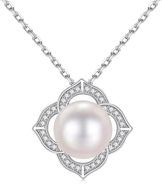 Iefil Anniversary Women Gifts - 10-11mm Tahitian Black Pearl & Fresh Water Pearl Necklace, Anniversary Birthday Gifts for Wife Girlfriend | Pearl Necklaces Gift for Her