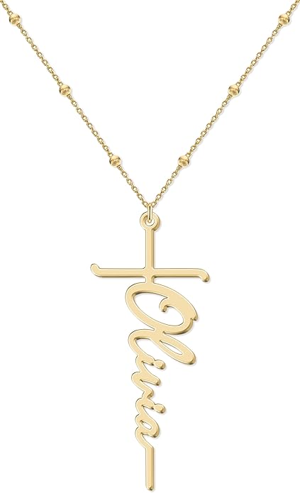 Custom Name Necklace - 925 Sterling Silver & 316 Stainless Steel, 14 Fonts & Multi-Language Options, 4 Colors, 5 Chain Styles, Personalized Gift with Premium Box