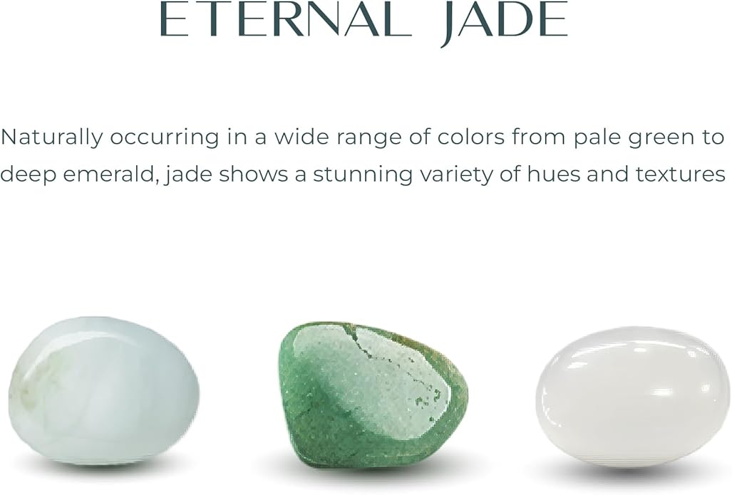 .925 14K Gold Plated Sterling Silver Carved Green Jade Rings for Women - Hypoallergenic Genuine Nephrite Jade Sterling Silver Rings Women, Bold & Sculptural Jewelry Design Size 7